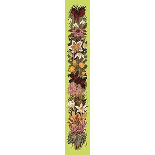 Midwinter Bell Pull Needlepoint Kit Kits Elizabeth Bradley Design Pale Lime 
