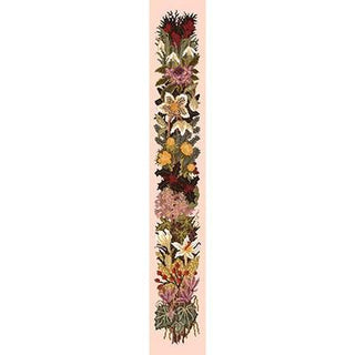 Midwinter Bell Pull Needlepoint Kit Kits Elizabeth Bradley Design Salmon Pink 
