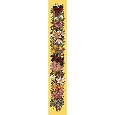Midwinter Bell Pull Needlepoint Kit Kits Elizabeth Bradley Design Sunflower Yellow 
