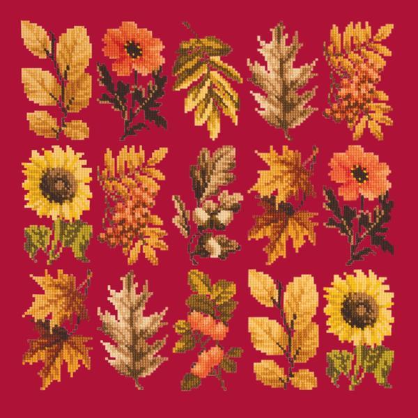 Millefleur Autumn Kits Elizabeth Bradley Design Bright Red 