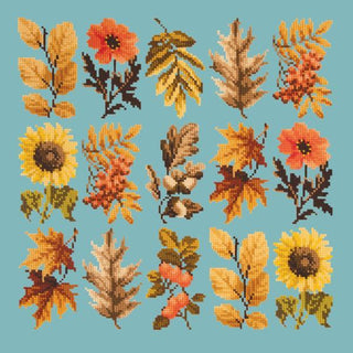 Millefleur Autumn Kits Elizabeth Bradley Design Duck Egg Blue 
