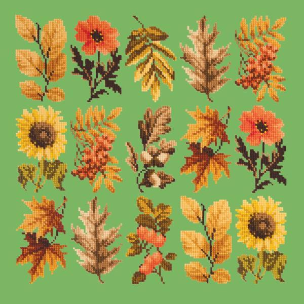 Millefleur Autumn Kits Elizabeth Bradley Design Grass Green 