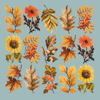 Millefleur Autumn Kits Elizabeth Bradley Design Pale Blue 
