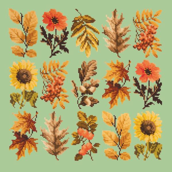 Millefleur Autumn Kits Elizabeth Bradley Design Pale Green 
