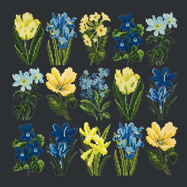 Millefleur Spring Kits Elizabeth Bradley Design Black 
