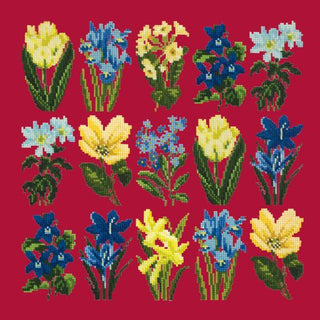 Millefleur Spring Kits Elizabeth Bradley Design Bright Red 
