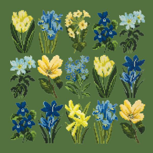 Millefleur Spring Kits Elizabeth Bradley Design Dark Green 
