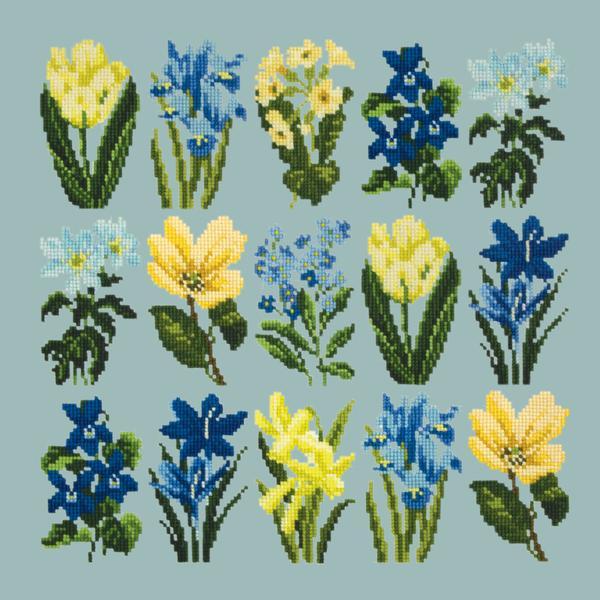Millefleur Spring Kits Elizabeth Bradley Design Pale Blue 
