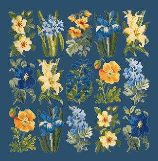Millefleur Summer Kits Elizabeth Bradley Design Dark Blue 
