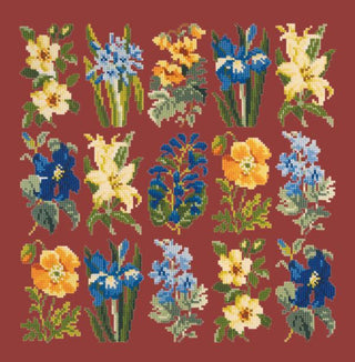 Millefleur Summer Kits Elizabeth Bradley Design Dark Red 
