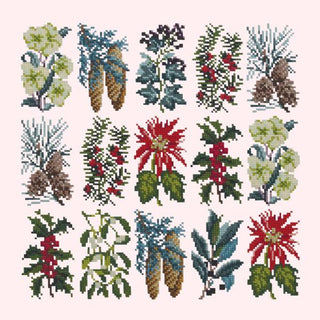 Millefleur Winter Kits Elizabeth Bradley Design Cream 
