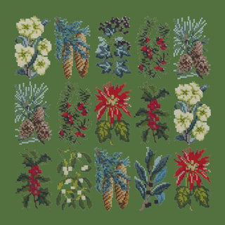 Millefleur Winter Kits Elizabeth Bradley Design Dark Green 
