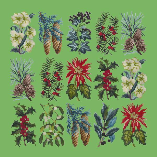 Millefleur Winter Kits Elizabeth Bradley Design Grass Green 

