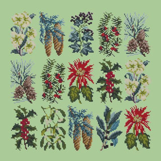Millefleur Winter Kits Elizabeth Bradley Design Pale Green 
