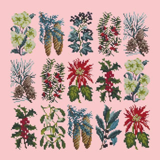 Millefleur Winter Kits Elizabeth Bradley Design Pale Rose 
