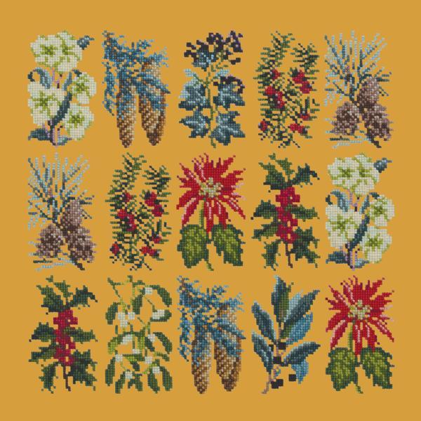 Millefleur Winter Kits Elizabeth Bradley Design Yellow 
