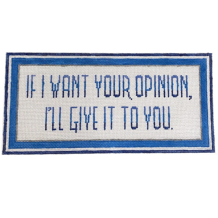 Millennial Collection   If I Want Your Opinion Painted Canvas Patricia Sone 
