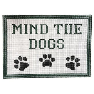 Mind The Dogs Painted Canvas PIP & Roo 
