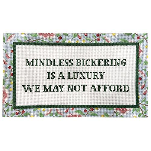 Mindless Bickering is a Luxury Painted Canvas C'ate La Vie 