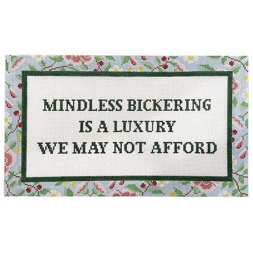 Mindless Bickering is a Luxury Painted Canvas C'ate La Vie 
