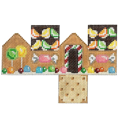 Mini Cottage / Citrus Candy Roof Painted Canvas Associated Talents 