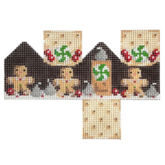 Mini Cottage / Gingerbread Boy Painted Canvas Associated Talents 