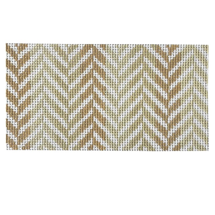 Mini Herringbone Insert - Neutral Painted Canvas Initial K Studio 