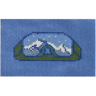 Mini Mountain Sound Ski Goggles   Blue Painted Canvas Thorn Alexander 
