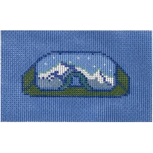 Mini Mountain Sound Ski Goggles   Blue Painted Canvas Thorn Alexander 
