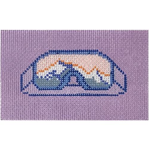 Mini Mountain Sound Ski Goggles   Pink Painted Canvas Thorn Alexander  - 1