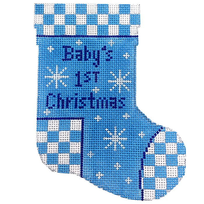 Mini Stocking Boy Painted Canvas All About Stitching/The Collection Design  - 1