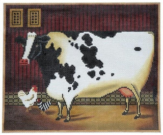 Miss O'leary's Cow Painted Canvas Cooper Oaks Design 
