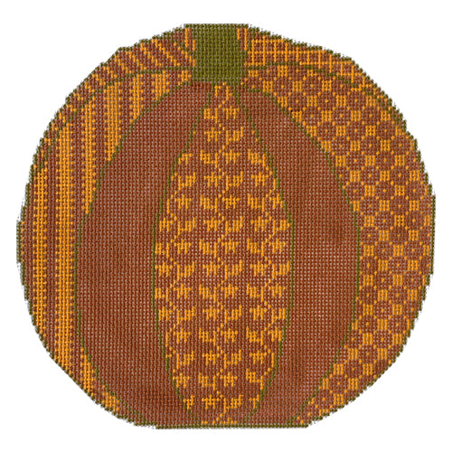 Missy's Pumpkin - 2 Piece 13 mesh Painted Canvas Whimsy & Grace 