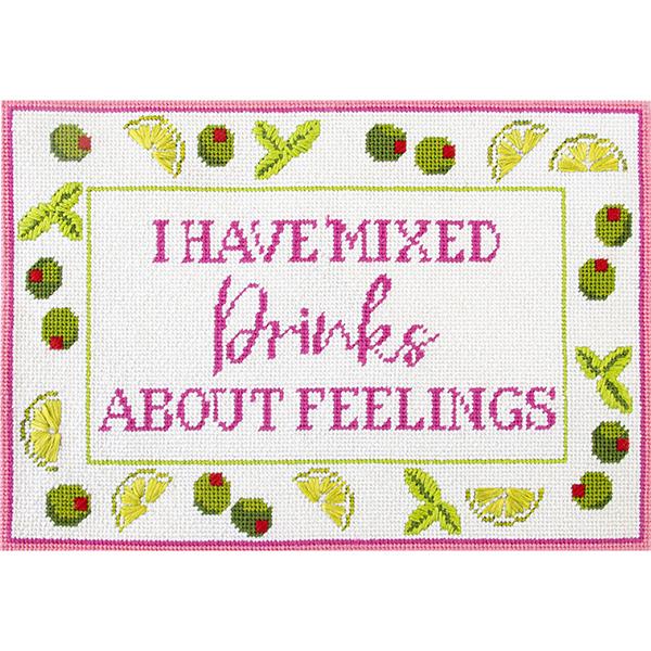 Mixed Drinks About Feelings Kit Kits Needlepoint To Go 