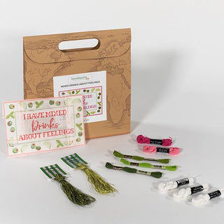Mixed Drinks About Feelings Kit Kits Needlepoint To Go 
