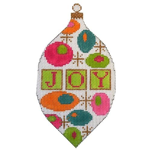 Mod Joy Ornament Painted Canvas Eye Candy Needleart 