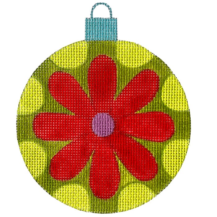 Mod Ornament #1 Painted Canvas Walker's Needlepoint  - 1