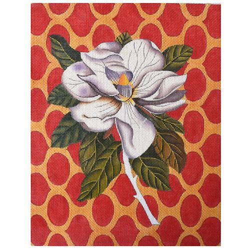 Modern Magnolia Painted Canvas Unique New Zealand Design  - 1