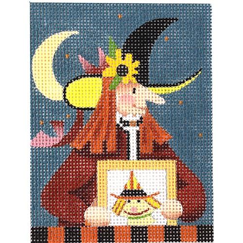 Moon Witch Painted Canvas Melissa Shirley Designs  - 1