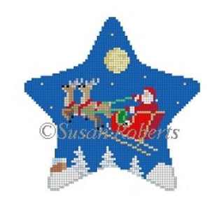 Moonlight Ride Star Painted Canvas Susan Roberts Needlepoint Designs, Inc. 
