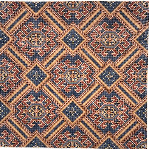 Moroccan Geometric Pillow Painted Canvas CanvasWorks  - 1
