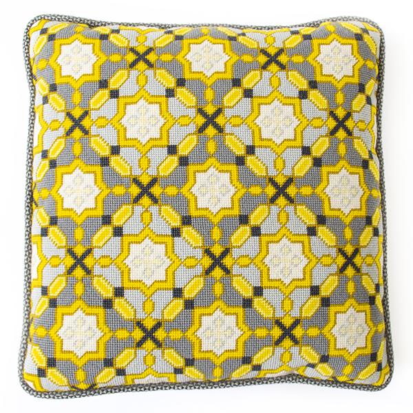 Morocco Yellow Needlepoint Kit Kits Needlepoint To Go 
