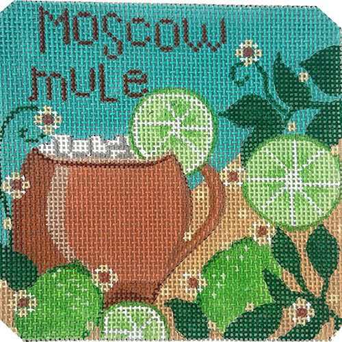 Moscow Mule Cocktail Painted Canvas Danji Designs 
