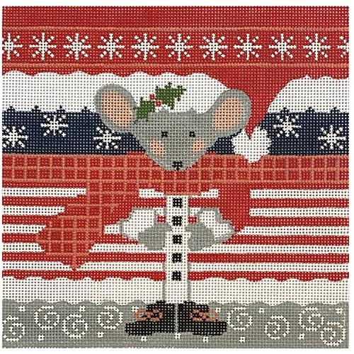 Mouse Roll Up Medium Painted Canvas Danji Designs  - 1