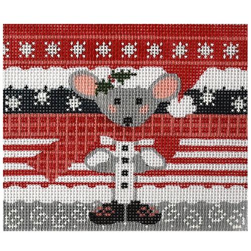 Mouse Roll Up Small Painted Canvas Danji Designs  - 1