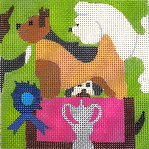 Movie Coaster   Best in Show Painted Canvas Melissa Prince Designs  - 1