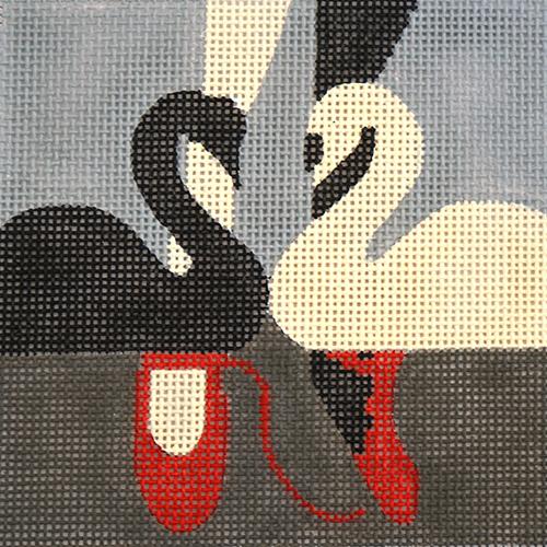 Movie Coaster   Black Swan Painted Canvas Melissa Prince Designs  - 1