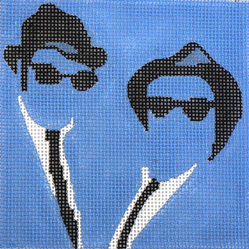 Movie Coaster   Blues Brothers Painted Canvas Melissa Prince Designs  - 1