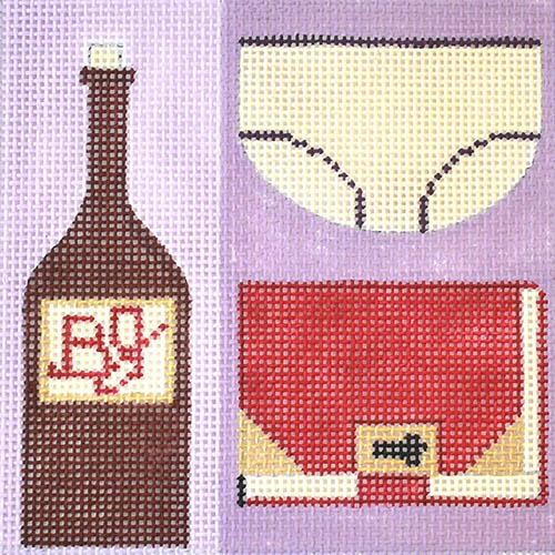 Movie Coaster   Bridget Jones's Diary Painted Canvas Melissa Prince Designs  - 1