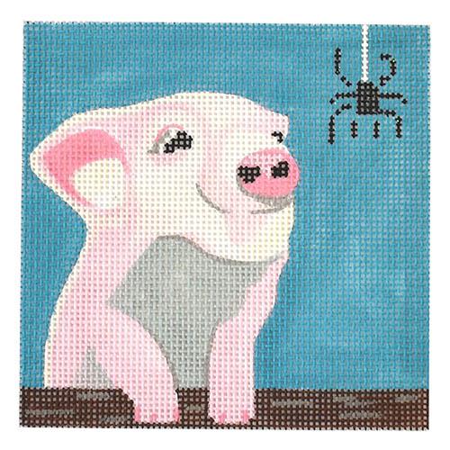 Movie Coaster   Charlotte's Web Painted Canvas Melissa Prince Designs  - 1
